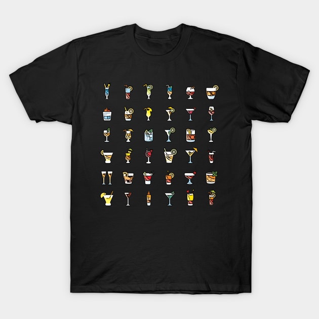 Cocktails T-Shirt by SMUSH TEES